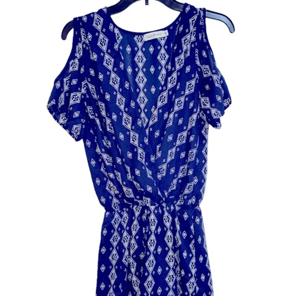 Julia James blue boho romper size medium - Picture 4 of 11